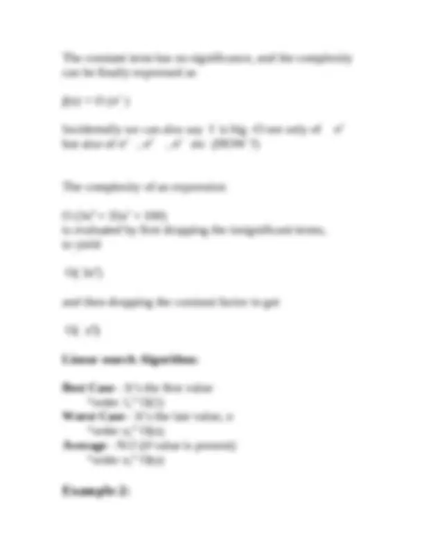 Computing Complexity of Algorithms - Lecture Notes | COP 3502 | Study ...