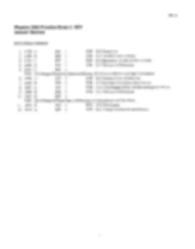 Practice Exam 2 Key - General Physics II | PHY 2054 | Exams Physics ...