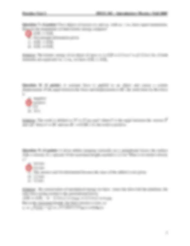 Practice Test 2 with Answers - Introductory Physics | PHYS 101 | Exams ...