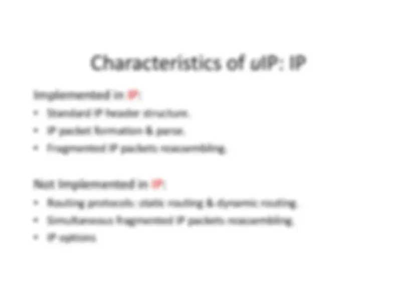 Lightweight TCP/IP Stacks lwIP & uIP for 8-Bit: Characteristics ...