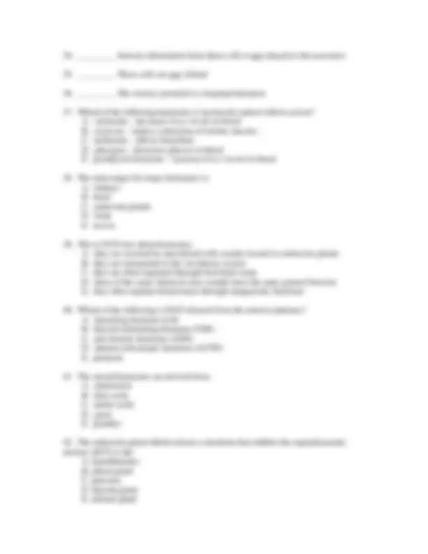 Practice Questions for Exam 1 - Multicellular Life | BILD 2 | Exams ...