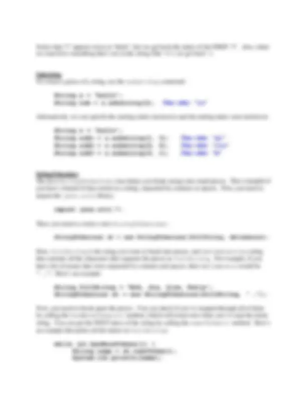 Lecture Notes on Strings - Fundamental of Software Design | CIS 200 ...