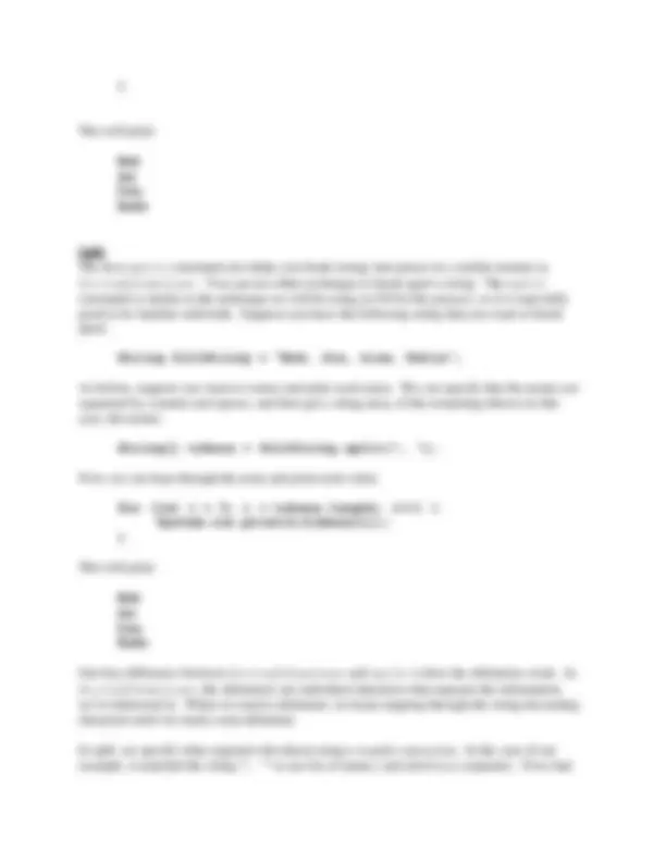 Lecture Notes on Strings - Fundamental of Software Design | CIS 200 ...