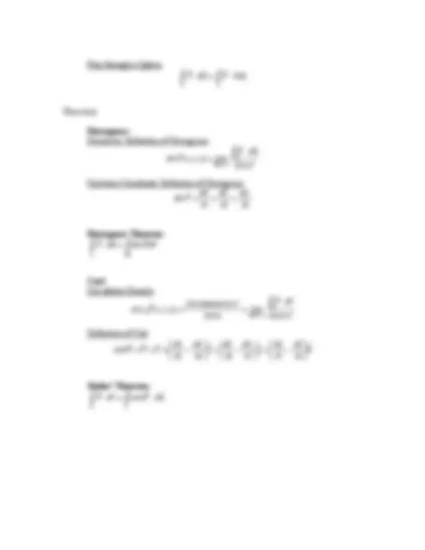 Final Exam Study Guide - Vector Calculus | MATH 223 | Study notes ...
