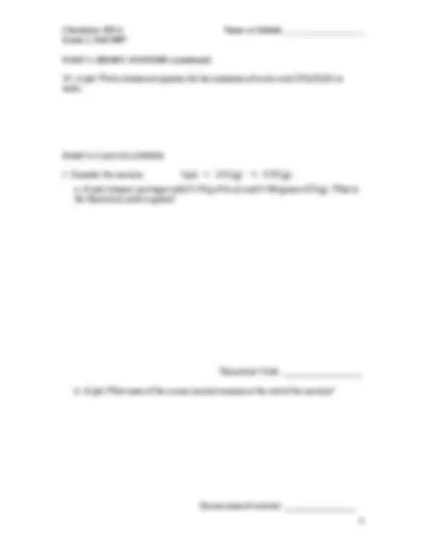 General Chemistry - Exam 1 Questions with Solutions | CHEM 103 | Exams ...