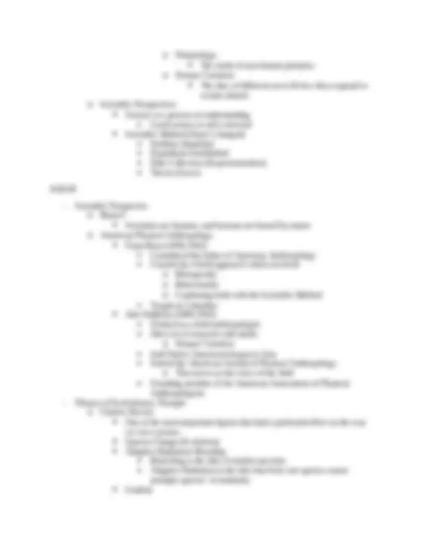 Introduction to Physical Anthropology - Exam 1 | ANTH 1001 | Study ...