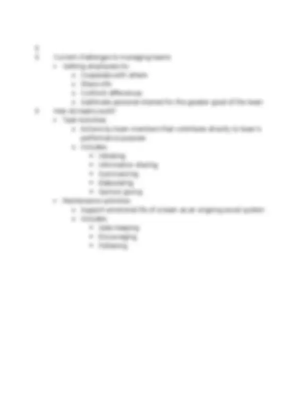 Exam 3 Study Guide - Management and Organizational Behavior | BUAD 309 ...