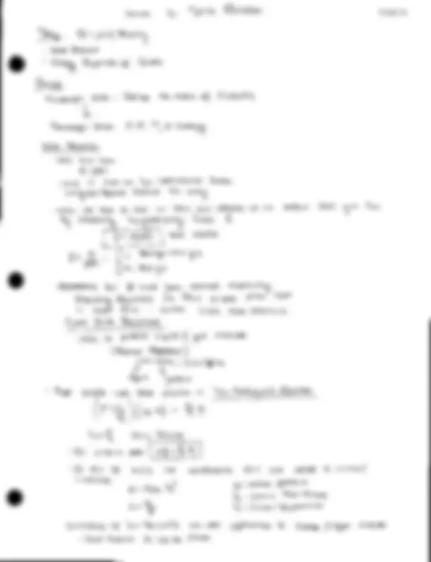 Handwritten Notes on Thermodynamics Properties | AEROSP 335 | Study ...