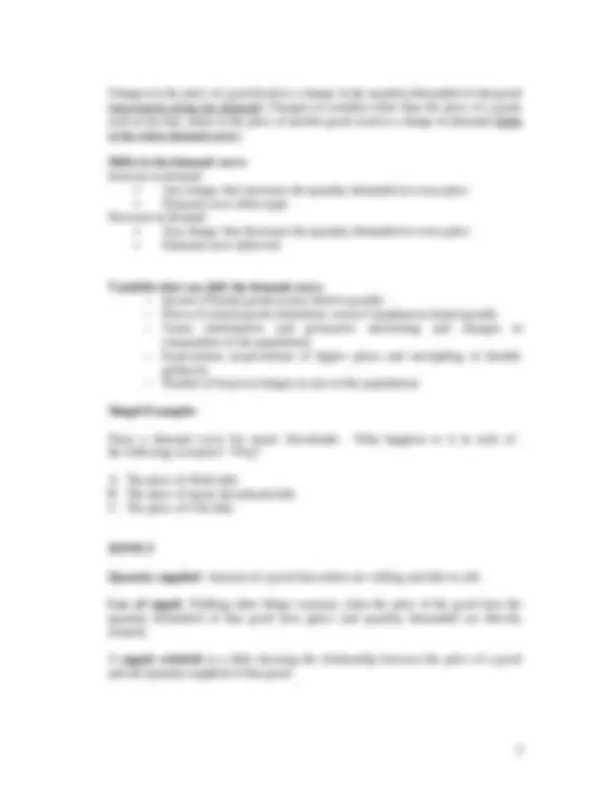 Market Forces of Supply and Demand - Lecture Notes | ECON 201 | Study ...