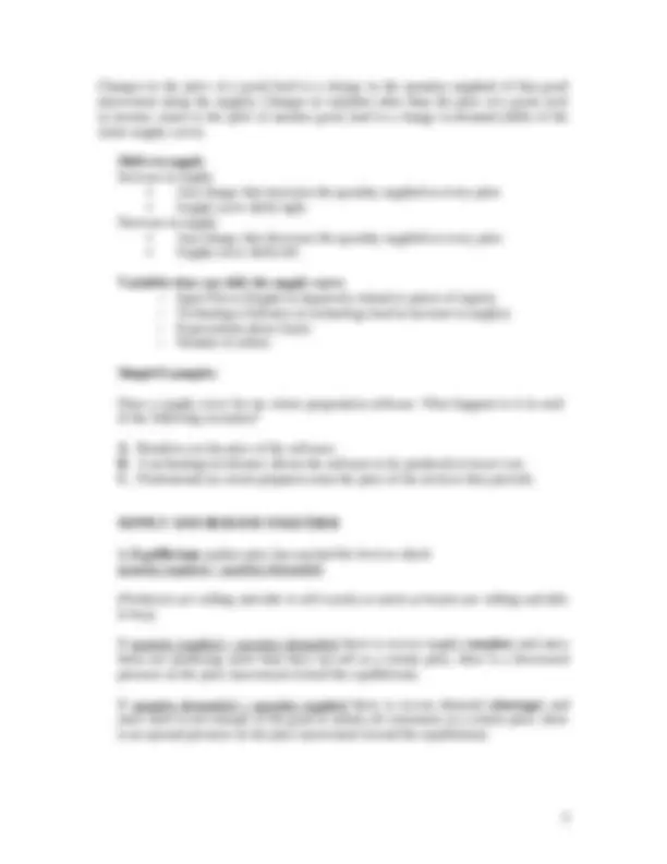 Market Forces of Supply and Demand - Lecture Notes | ECON 201 | Study ...