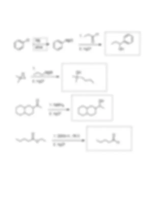 Organic Chemistry II - Sample Questions for Quiz 2 | CEM 252 | Quizzes ...