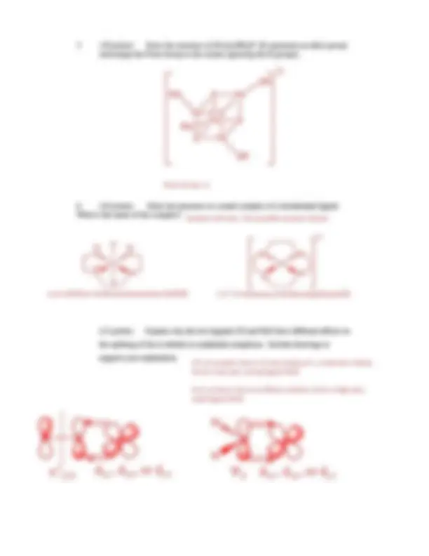 Exam 1 Sample Solutions - Inorganic Chemistry | | Exams Inorganic ...