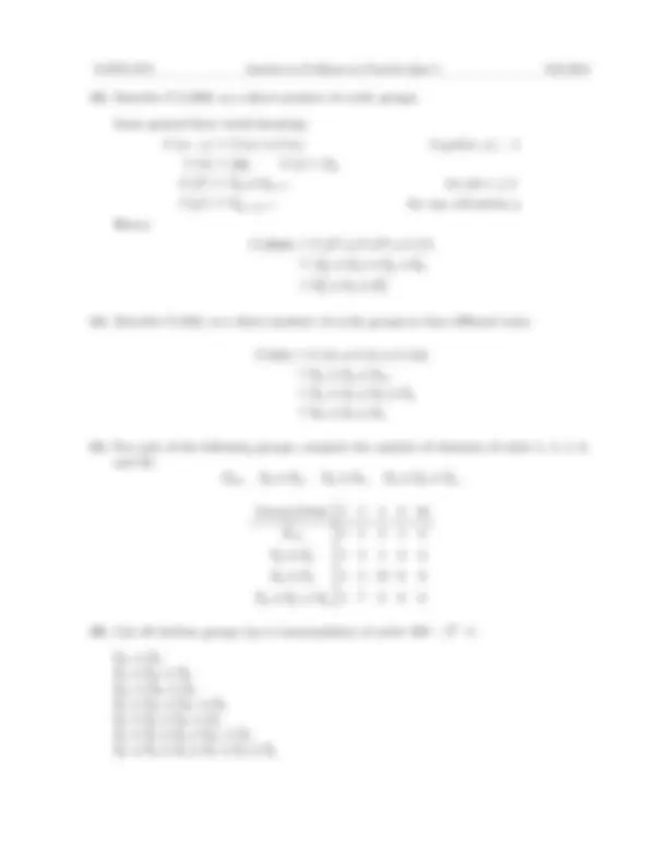 Practice Quiz #5 with Answers - Group Theory | MATH 3175 | Quizzes ...