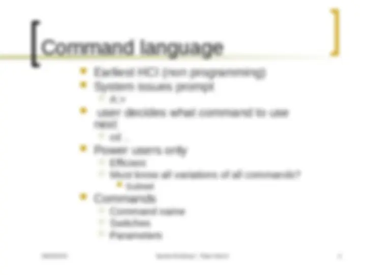 HCI Design and Implementation: A System Building 2 Lecture by Peter ...