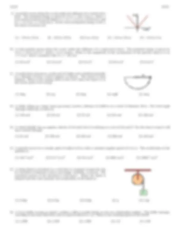 20 Multiple Choice Exam 2 - Physics with Calculus I | PHY 2048 | Exams ...