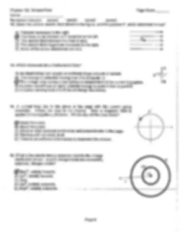 25 Questions on Electricity and Magnetism - Final Exam | PHYSICS 132 ...