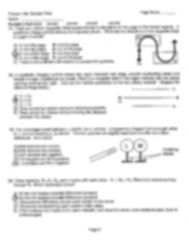 25 Questions on Electricity and Magnetism - Final Exam | PHYSICS 132 ...