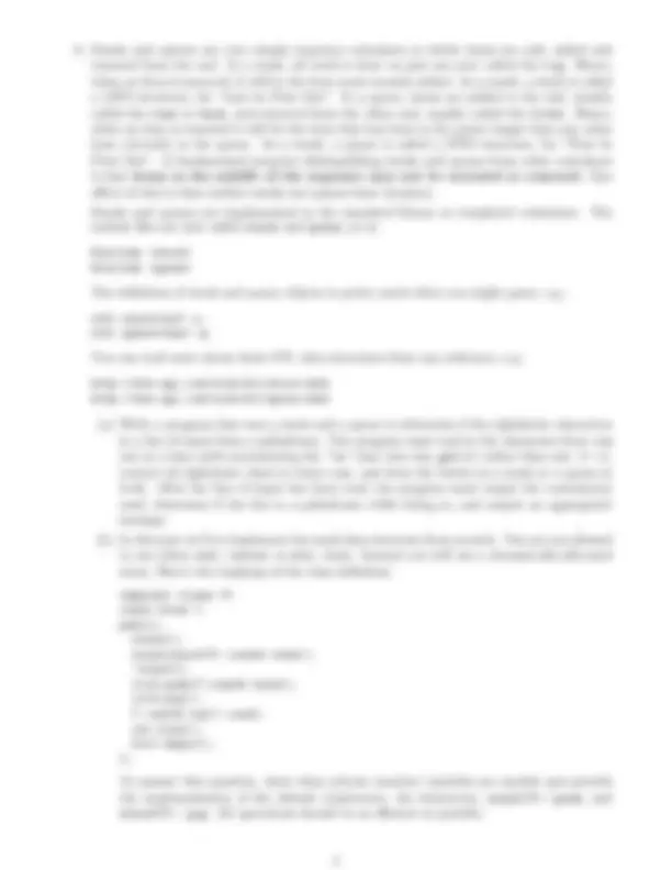 Practice Problems for Computer Science II Test 3 - Spring 2006 | Exams ...