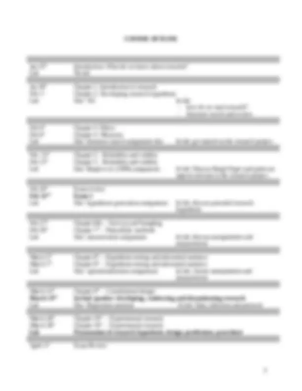 Course Overview, Grading and Outline | Research Methods in Psychology ...