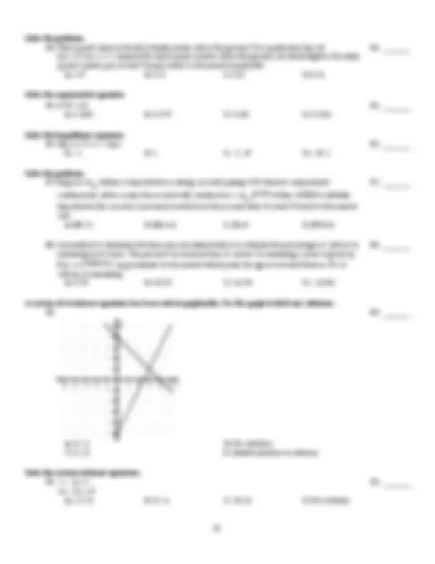 College Algebra Study Guide - Final Exam | MATH 1130 | Study notes ...