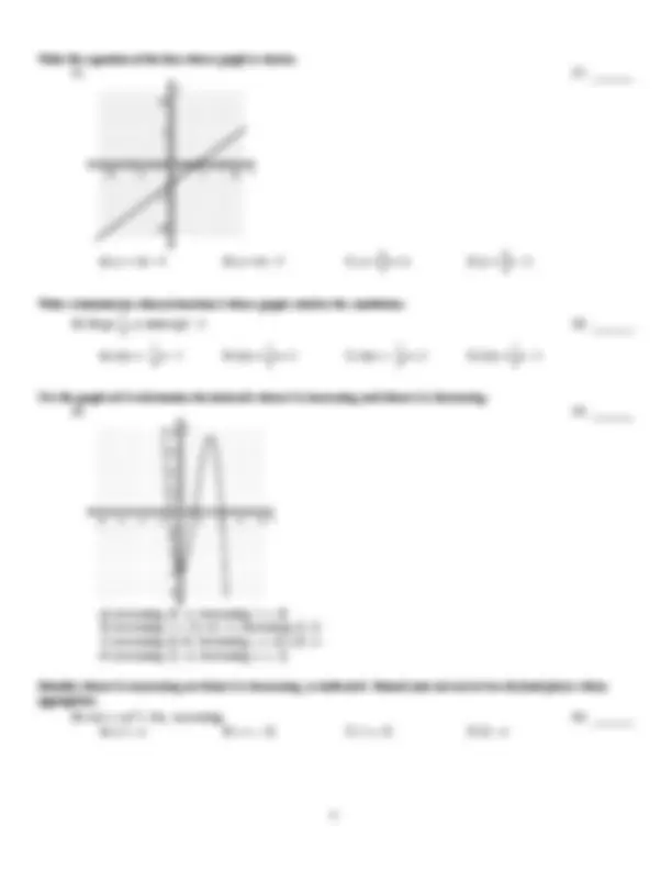 College Algebra Study Guide - Final Exam | MATH 1130 | Study notes ...