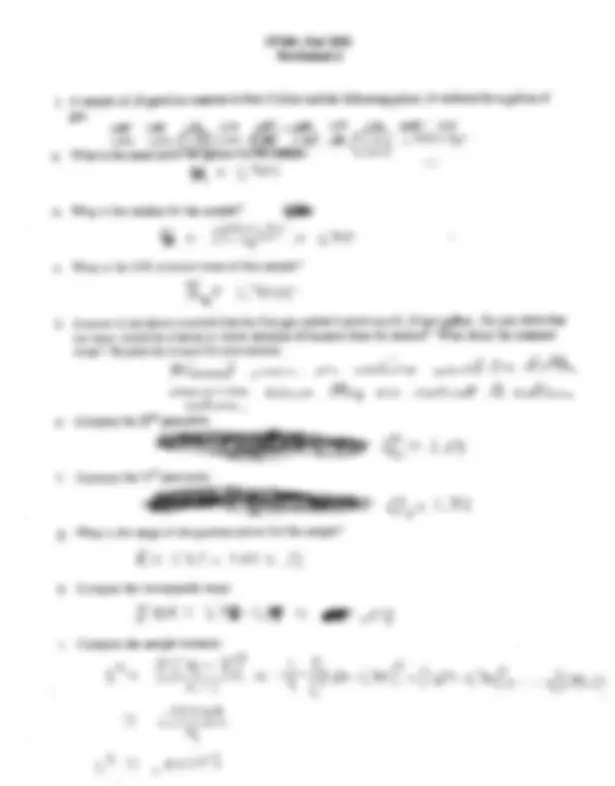 Statistical Methofd Math Class Problem Example Worksheet 4 for Introduction to Statistical Methods | STAT 301 ...