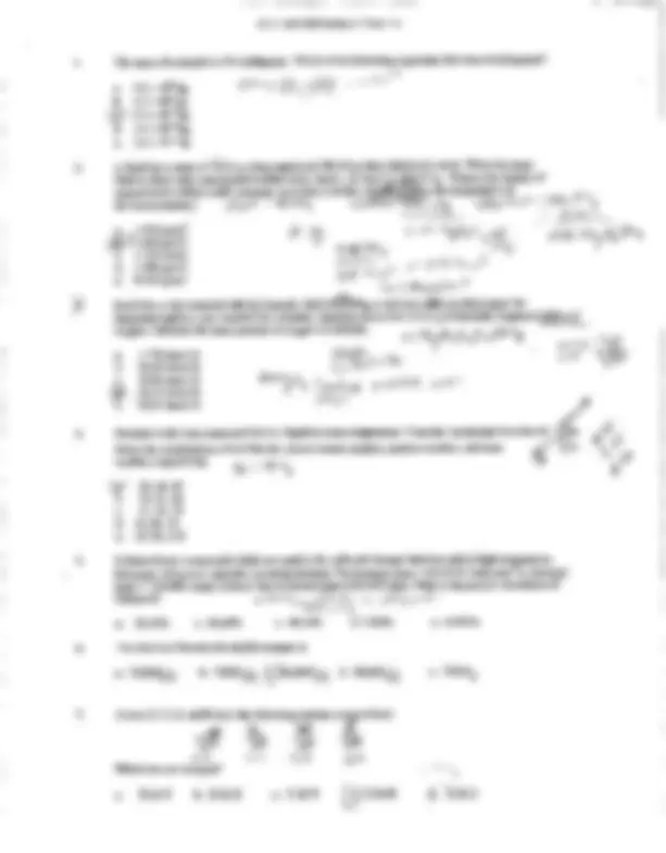 Final Exam with Solution - General Chemistry I | CHEM 111 | Exams ...