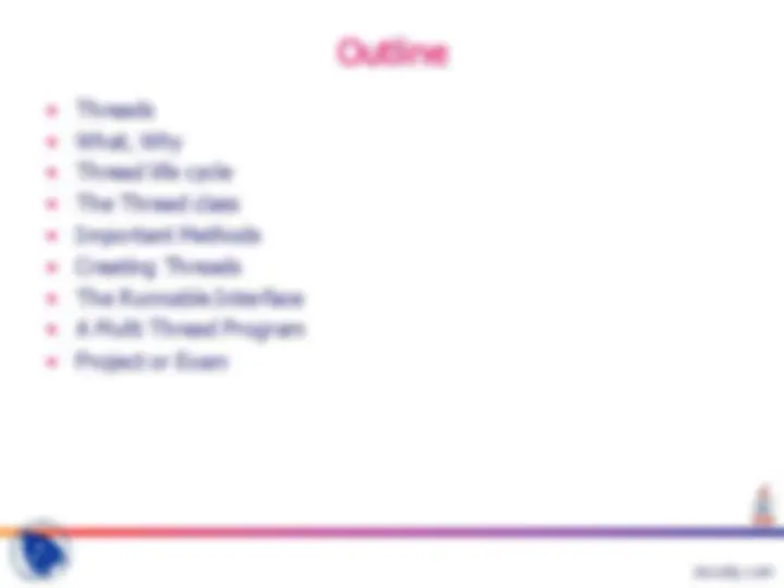 Threads-Java Programming-Lecture Slides | Slides Java Programming | Docsity