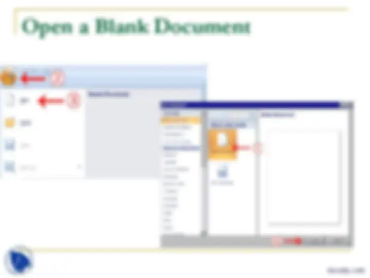 Word 2005 Microsoft Word 2007 Interface and Basic Features | Slides Microsoft ...
