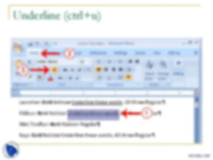 Word 2005 Microsoft Word 2007 Interface and Basic Features | Slides Microsoft ...