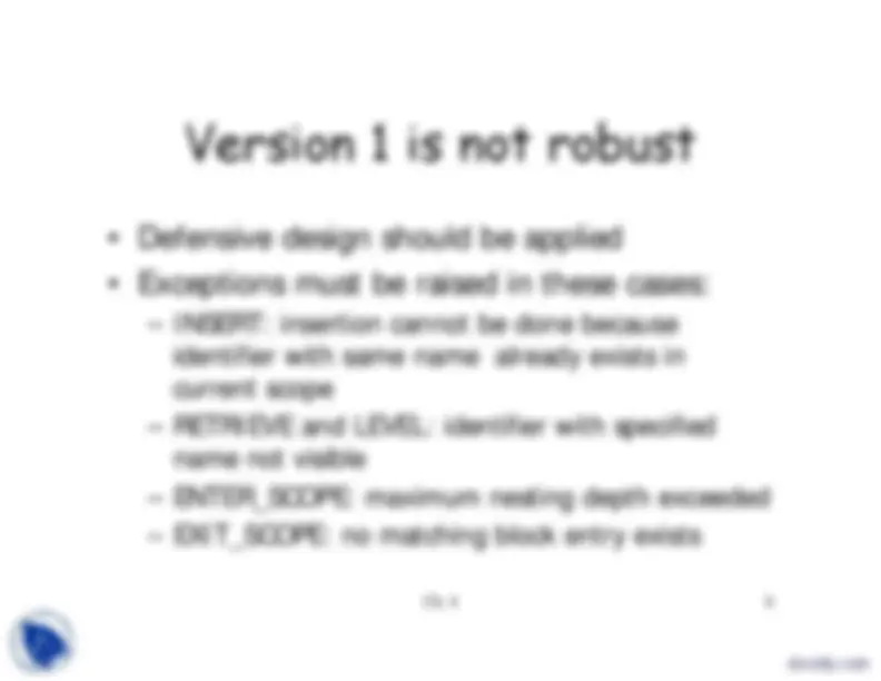 Handling Anomalies in Modules: Defensive Design and Exception ...