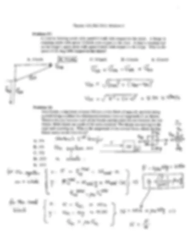 Midterm Exam Solutions for General Physics I | PHYSICS 140 | Exams ...