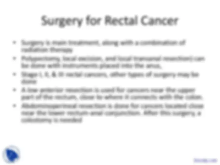 Colorectal Cancer - Introduction to Oncology - Lecture Slides | Slides ...