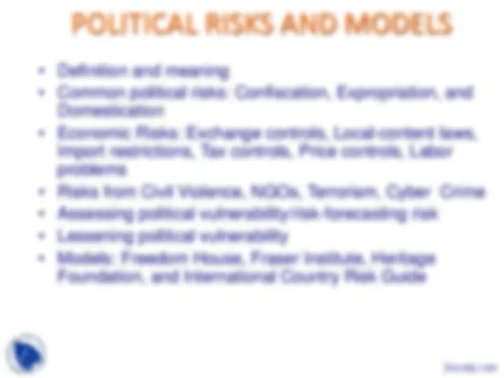 International Political and Legal Environment - Law - Lecture Slides ...