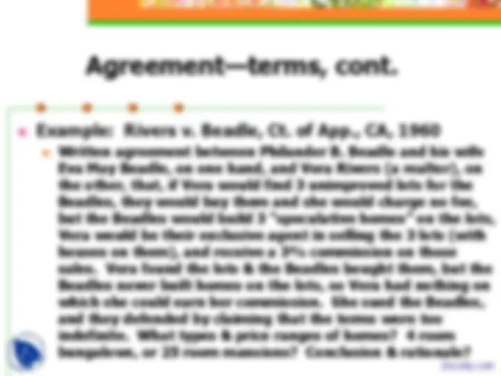 Agreement Making Process - Law of Contract - Lecture Slides | Slides ...