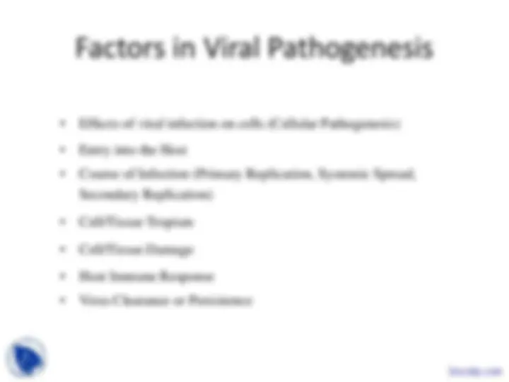 Viral Pathogenesis - Microbiology - Lecture Slides | Slides ...