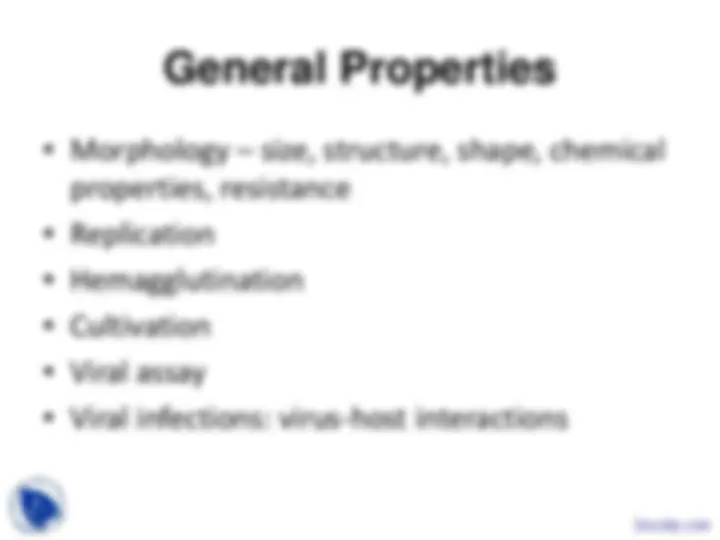 General Properties of Viruses - Virology - Lecture Slides | Slides ...