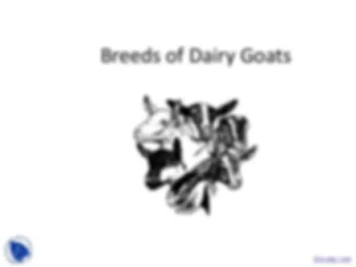 Dairy Goats: Breeds, Facts, and Fun Activities | Slides Biology | Docsity