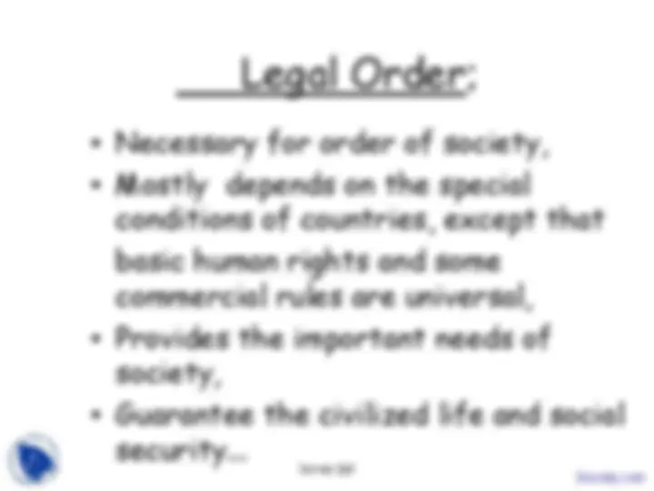 Society and Order - Fundamentals of Law - Lecture Slides | Slides Law ...