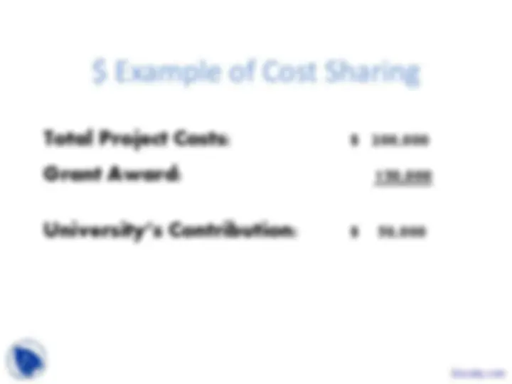Cost Sharing Policy and Procedures | Slides Law | Docsity