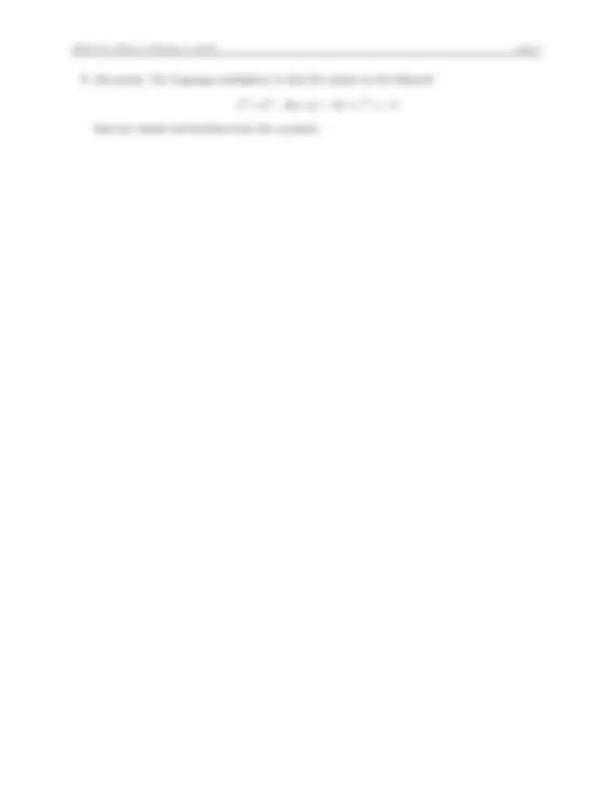 Math 215 - First Midterm Exam | Exams Calculus | Docsity
