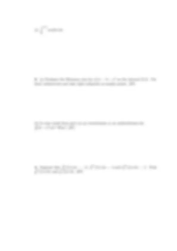 MA 125-5B, Spring 2004 - Test #4: Calculus | Exams Calculus | Docsity