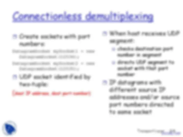 Transport Layer Two - Computer Networks Fundamentals - Lecture Slides ...