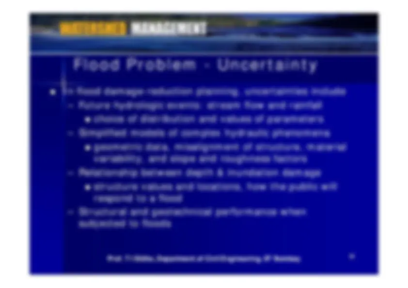 Flood Control - Watershed Management - Lecture Slides | Slides Business ...