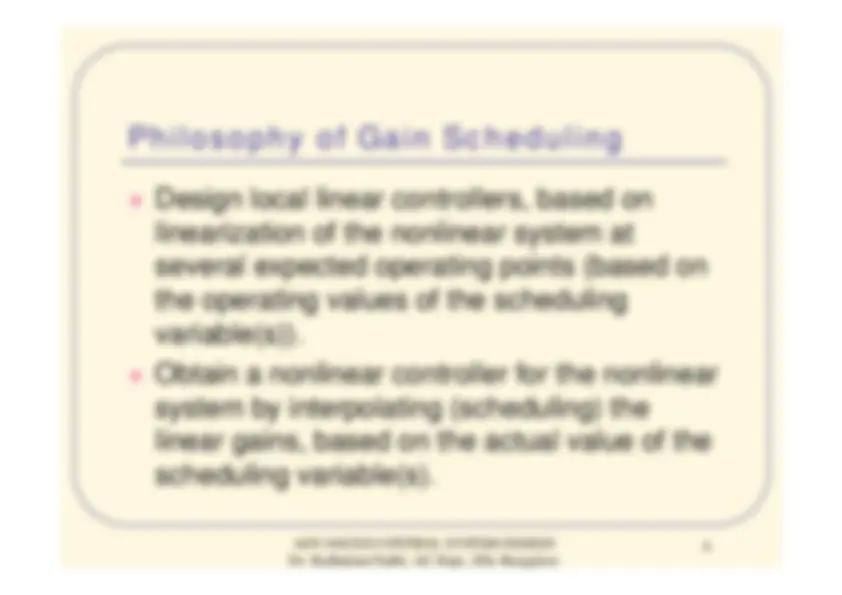 Gain Scheduling - Advanced Control System Design for Aerospace Vehicles ...