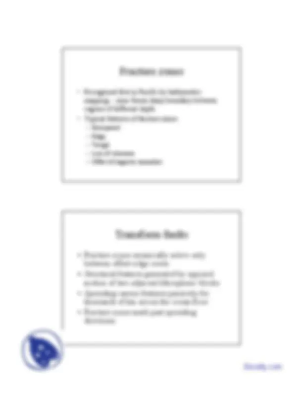 Transform faults - General Geology - Lecture Slides | Slides Geology ...