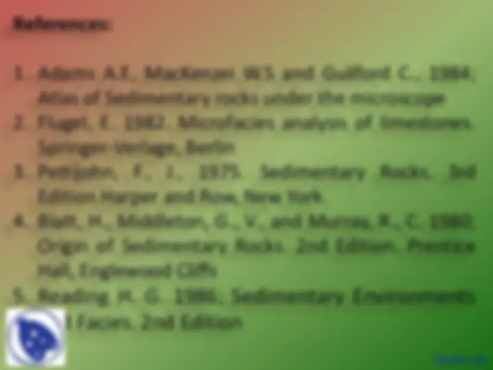 Depositional Environments - Sedimentology - Lecture Slides | Slides ...