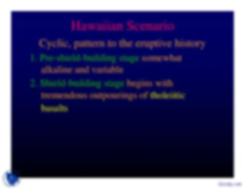 Intraplate Magmatism - Geochemistry I - Lecture Slides | Slides ...