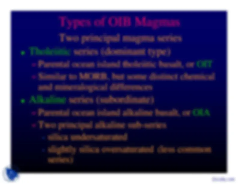 Intraplate Magmatism - Geochemistry I - Lecture Slides | Slides ...