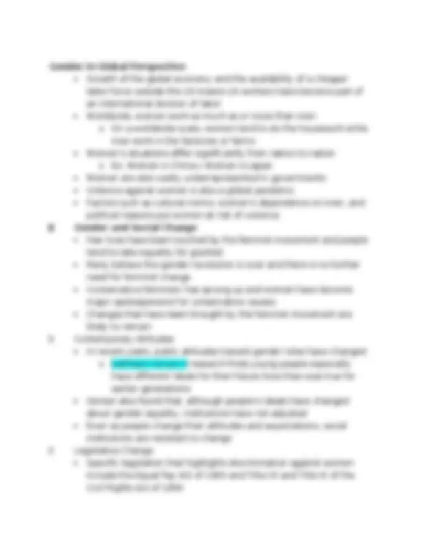 The Social Construction of Gender - Lecture Notes | 034 001 | Study ...